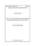 Luận án Tiến sĩ Y học: Tỉ lệ và các yếu tố liên quan đoạn chi dưới ở bệnh nhân đái tháo đường có loét