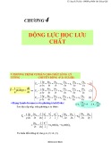 Bài giảng Cơ lưu chất - Chương 4: Động lực học lưu chất