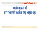 Bài giảng Quản trị tài chính - Chương 3: Khái quát về lý thuyết quản trị hiện đại