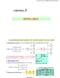 Bài giảng Cơ lưu chất - Chương 3: Đông học