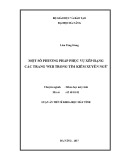 Luận án tiến sĩ Khoa học máy tính: Một số phương pháp phục vụ xếp hạng trang Web trong tìm kiếm xuyên ngữ