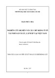 Tóm tắt Luận án tiến sĩ Kỹ thuật: Nghiên cứu độ bền vỏ cầu chủ động ô tô tải nhỏ sản xuất, lắp ráp tại Việt Nam