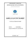 Khóa luận tốt nghiệp Quản trị doanh nghiệp: Một số biện pháp nhằm cải thiện tình hình tài chính tại Công ty cổ phần cảng Nam Hải