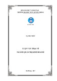 Luận văn Thạc sĩ Quản trị kinh doanh: Tác động của tỉ giá hối đoái đến ngoại thương Việt Nam