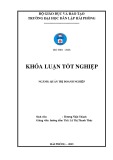 Khóa luận tốt nghiệp Quản trị kinh doanh: Một số giải pháp Marketing để nâng cao hiệu quả hoạt động sản xuất kinh doanh tại công ty Cổ phần Cảng Nam Hải