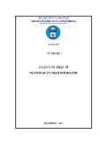 Luận văn Thạc sỹ Quản trị kinh doanh: Giải pháp nâng cao chất lượng đào tạo tại trường Cao đẳng nghề Du lịch và Dịch vụ Hải Phòng