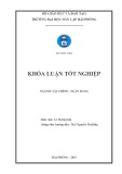 Khóa luận tốt nghiệp Tài chính - Ngân hàng: Một số biện pháp cải thiện tình hình tài chính tại Công ty TNHH Viglacera GlassKote