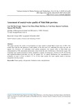 Assessment of coastal water quality of Ninh Binh province