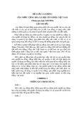 Bộ Luật lao động của nước Cộng hòa xã hội chủ nghĩa Việt Nam (Thông qua ngày 23/6/1994)