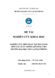 Khóa luận tốt nghiệp Kế toán - Kiểm toán: Nghiên cứu biên soạn tập bài giảng môn xác suất thống kê dùng cho Trường Đại học Dân lập Hải Phòng