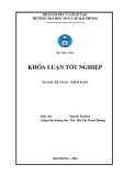 Khóa luận tốt nghiệp Kế toán - Kiểm toán: Hoàn thiện công tác lập và phân tích Bảng cân đối kế toán tại Công ty TNHH Hoa Dung