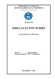 Khóa luận tốt nghiệp Kế toán - Kiểm toán: Hoàn thiện công tác kế toán vốn bằng tiền tại công ty Cổ phần Dịch vụ Thương mại Hùng An