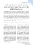 Nghiên cứu mối liên hệ giữa yếu tố lượng mưa và sự gia tăng trực khuẩn đường ruột (Fecal Coliform) ở một số hồ kinh thành Huế