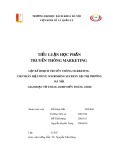 Lập kế hoạch truyền thông Marketing cho nhãn hiệu Dove Nourishing Secrets tại thị trường Hà Nội giai đoạn từ tháng 10/2019 đến tháng 1/2020