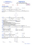 Đề thi học kì 1 môn Toán 11 năm 2018-2019 có đáp án - Trường THPT Phan Chu Trinh
