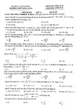 Đề thi học kì 2 môn Toán 11 năm 2018-2019 - Trường THPT Hòa Vang