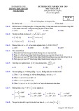 Đề thi học kì 1 môn Toán 11 năm 2018-2019 có đáp án - Trường THPT chuyên Nguyễn Huệ