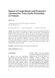 Impacts of Comprehensive and Progressive Agreement for trans pacific partnership on Vietnam