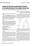 Nghiên cứu tổng hợp felodipine bằng phản ứng đa tác nhân sử dụng xúc tác alumina sulfuric acid