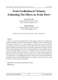 Trade facilitation in Vietnam: Estimating the effects on trade flows