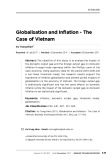 Globalisation and inflation - the case of Vietnam