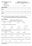 Đề kiểm tra 1 tiết chương 1 Hình học 12 năm học 2018-2019 có đáp án - Trường THP thị xã Quảng Trị