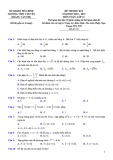 Đề thi học kì 1 môn Toán 12 năm 2018-2019 có đáp án - Trường THPT chuyên Hoàng Văn Thụ