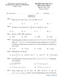 Đề thi học kì 2 môn Toán 12 năm 2018-2019 có đáp án - Trường THCS&THPT M.V Lômônôxốp