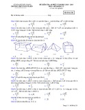 Đề kiểm tra 1 tiết chương 1 Hình học 12 năm học 2018-2019 có đáp án - Trường THP Ngô Sĩ Liên