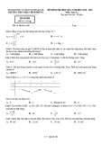 Đề thi học kì 1 môn Toán 12 năm 2018-2019 - Trường THPT Phan Đình Phùng