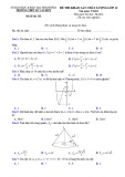 Đề thi KSCL môn Toán 12 năm 2018-2019 có đáp án - Trường THPT Lê Văn Hưu