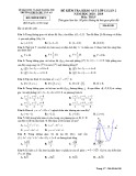 Đề thi KSCL lần 2 môn Toán 12 năm 2018-2019 có đáp án - Trường THPT Chu Văn An