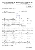Đề thi KSCL lần 1 môn Toán 12 năm 2018-2019 có đáp án - Trường THPT Thanh Thủy