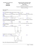 Đề thi KSCL môn Toán 12 năm 2018-2019 có đáp án - Sở GD&ĐT Phú Thọ