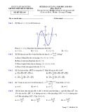 Đề thi KSCL lần 1 môn Toán 12 năm 2018-2019 có đáp án - Trường THPT Đoàn Thượng