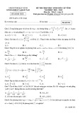 Đề thi chọn HSG cấp tỉnh môn Toán 12 năm 2018-2019 có đáp án - Sở GD&ĐT Bắc Ninh