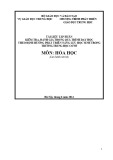 Tài liệu tập huấn kiểm tra, đánh giá trong quá trình dạy học theo định hướng phát triển năng lực học sinh trong trường trung học cơ sở - Môn Hóa học
