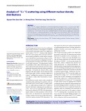 Analysis of 12C+12C scattering using different nuclear density distributions