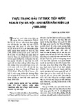 Thực trạng đầu tư trực tiếp nước ngoài tại Hà Nội - Hai mươi năm nhìn lại (1986-2006)