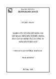 Tóm tắt luận văn Thạc sĩ: Nghiên cứu về công bố thông tin về EPS trong báo cáo tài chính của các công ty niêm yết ở Việt Nam