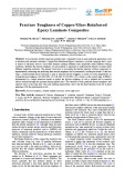 Fracture toughness of copper/glass-reinforced epoxy laminate composites