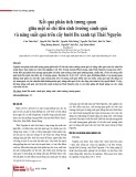 Kết quả phân tích tương quan giữa một số chỉ tiêu sinh trưởng cành quả và năng suất quả trên cây bưởi Da xanh tại Thái Nguyên