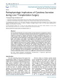 Pathophysiologic implications of cytokines secretion during liver transplantation surgery