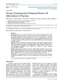 Urinary orosomucoid a potential marker of inflammation in psoriasis