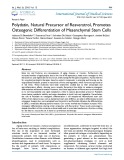 Polydatin, natural precursor of resveratrol, promotes osteogenic differentiation of mesenchymal stem cells
