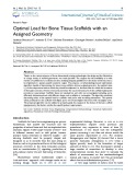 Optimal load for bone tissue scaffolds with an assigned geometry