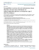Susceptibility to serious skin and subcutaneous tissue disorders and skin tissue distribution of sodium-dependent glucose co-transporter type 2 (SGLT2) inhibitors