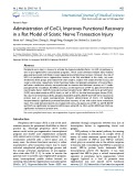 Administration of CoCl2 improves functional recovery in a rat model of sciatic nerve transection injury