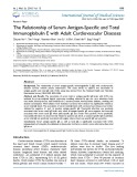 The relationship of serum antigen specific and total immunoglobulin E with adult cardiovascular diseases