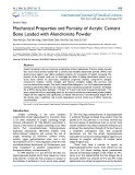 Mechanical properties and porosity of acrylic cement bone loaded with alendronate powder